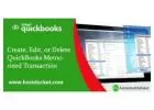 How to create, edit, or delete QuickBooks memorized transactions?